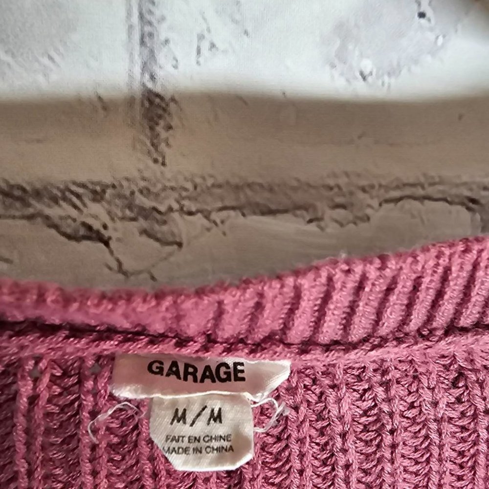 Dusty Rose Crop Sweater - Picture 3 of 6